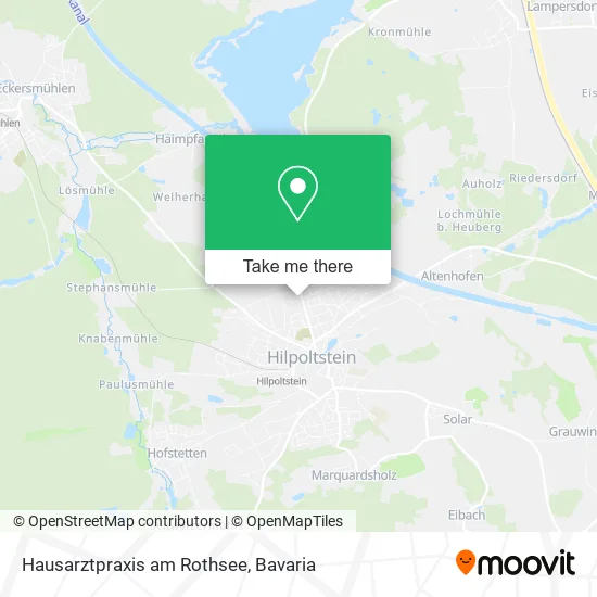 Карта Hausarztpraxis am Rothsee