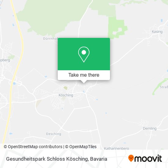Gesundheitspark Schloss Kösching map