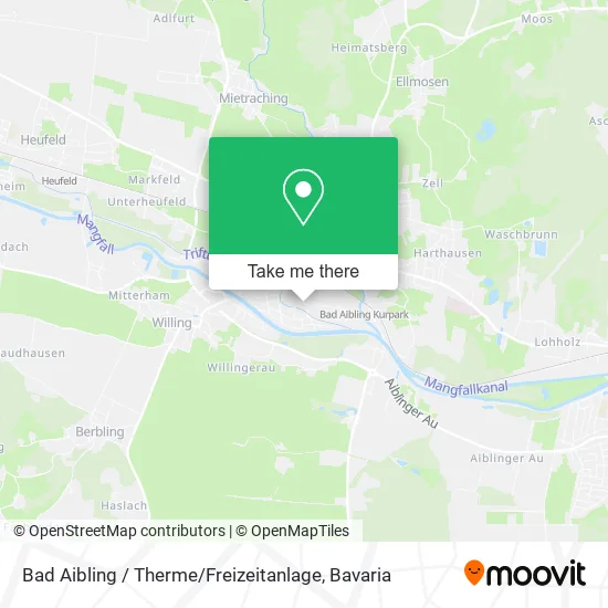Карта Bad Aibling / Therme / Freizeitanlage