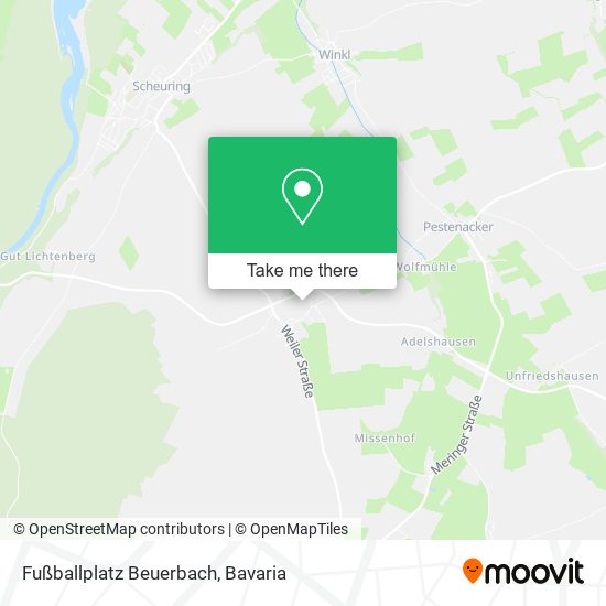 Fußballplatz Beuerbach map