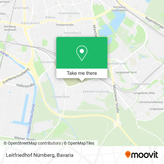 Карта Leitfriedhof Nürnberg
