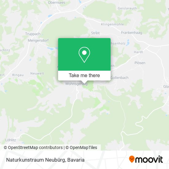 Naturkunstraum Neubürg map