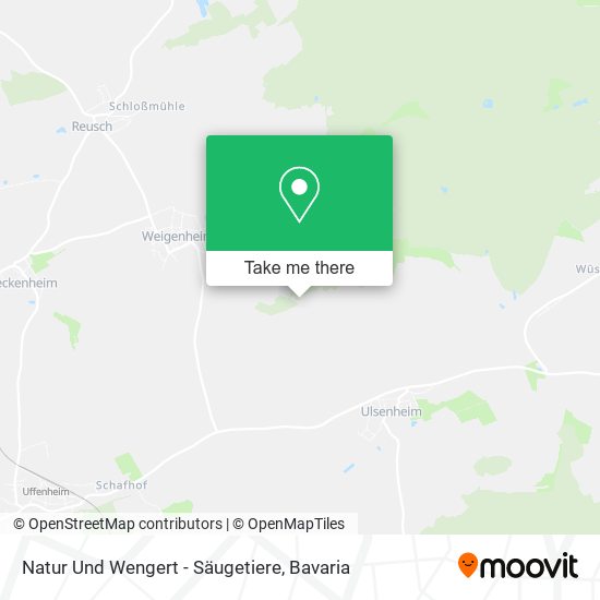Natur Und Wengert - Säugetiere map
