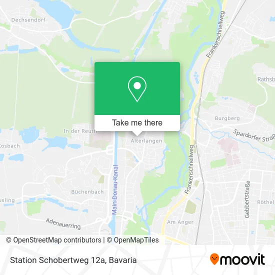 Station Schobertweg 12a map