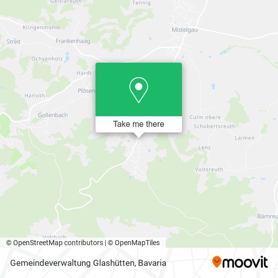Gemeindeverwaltung Glashütten map