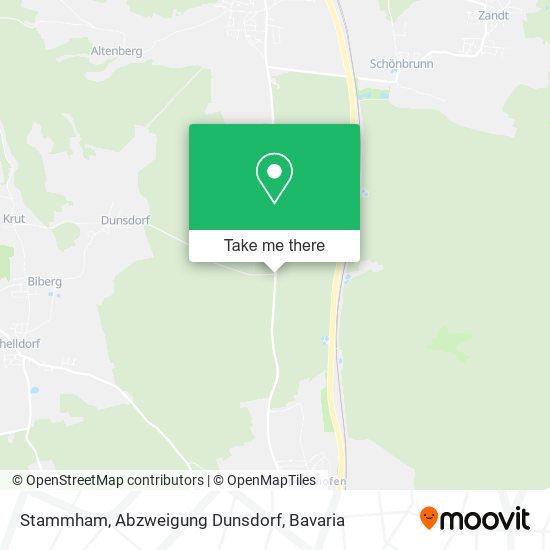 Карта Stammham, Abzweigung Dunsdorf