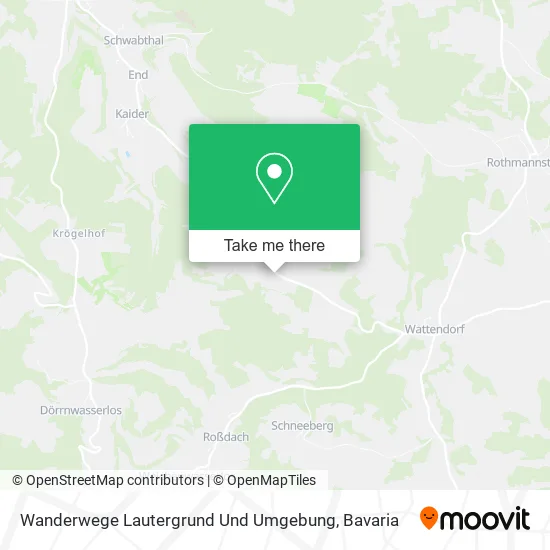 Карта Wanderwege Lautergrund Und Umgebung