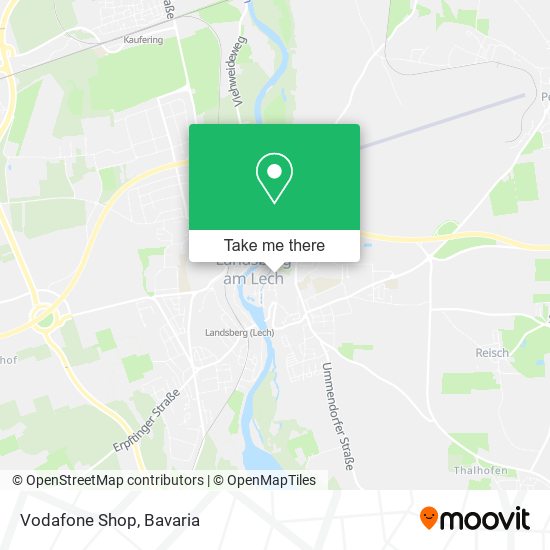 Vodafone Shop map