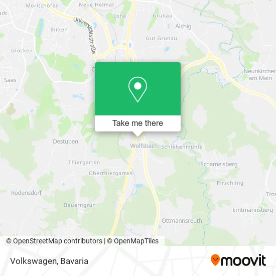 Карта Volkswagen