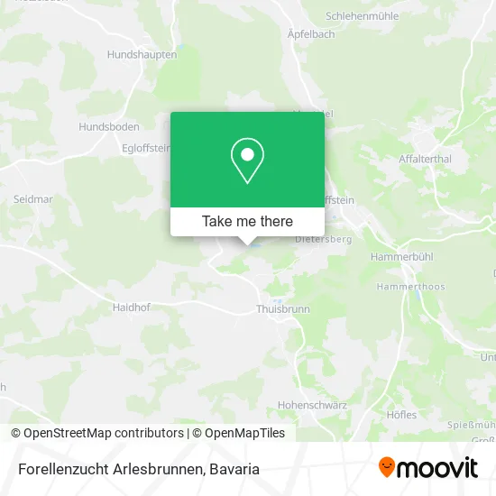 Карта Forellenzucht Arlesbrunnen