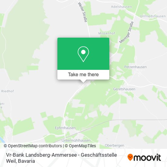 Vr-Bank Landsberg-Ammersee - Geschäftsstelle Weil map