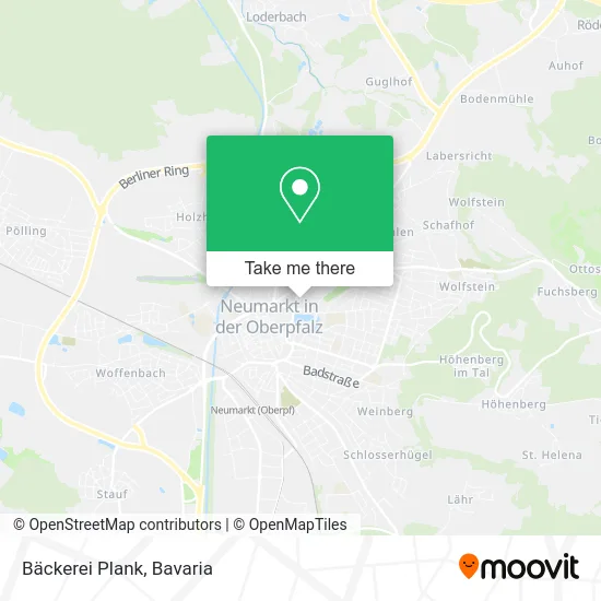Карта Bäckerei Plank