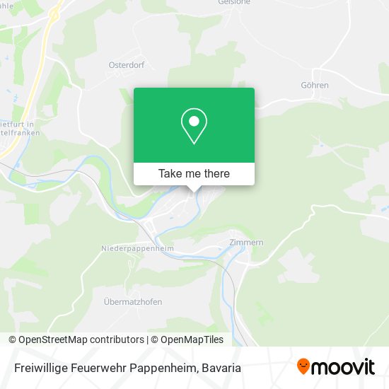 Freiwillige Feuerwehr Pappenheim map