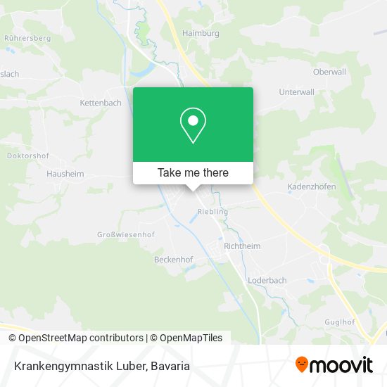 Krankengymnastik Luber map
