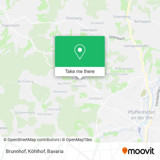 Brunnhof, Köhlhof map