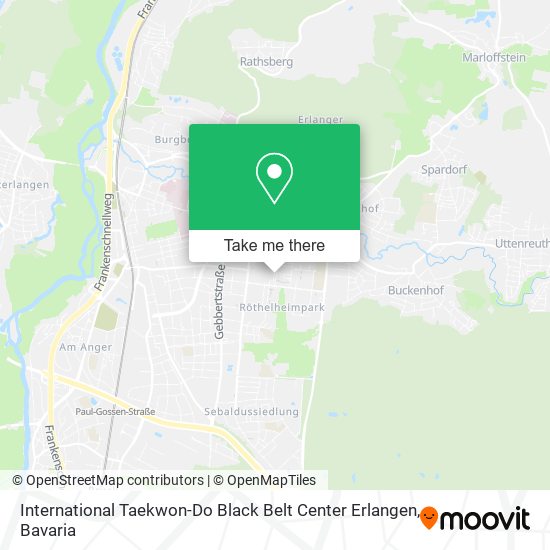 International Taekwon-Do Black Belt Center Erlangen map