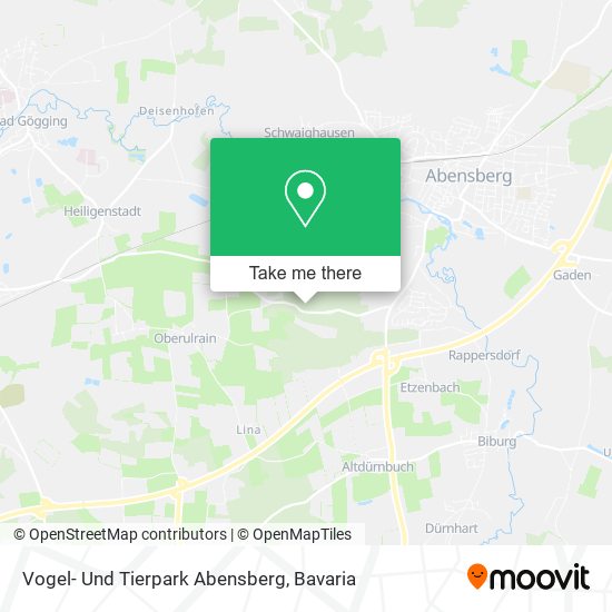 Vogel- Und Tierpark Abensberg map