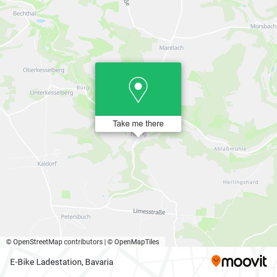 E-Bike Ladestation map