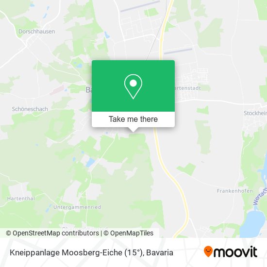 Карта Kneippanlage Moosberg-Eiche (15°)