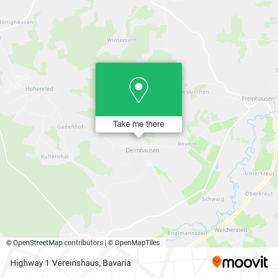 Highway 1 Vereinshaus map