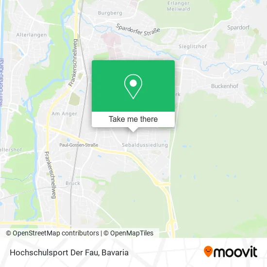 Карта Hochschulsport Der Fau