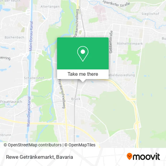 Карта Rewe Getränkemarkt