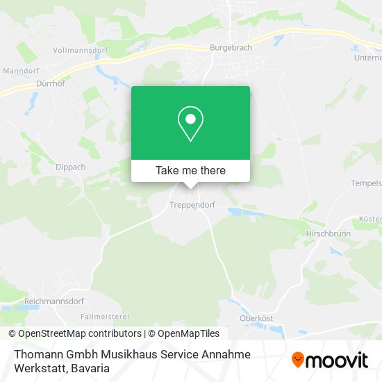 Thomann Gmbh Musikhaus Service Annahme Werkstatt map