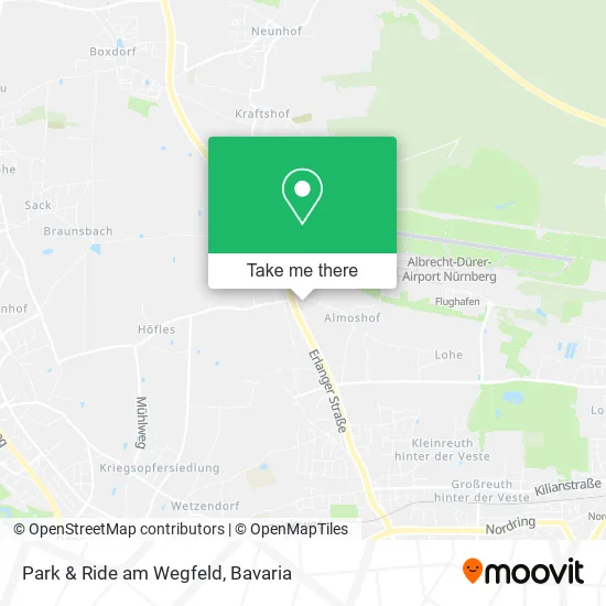 Карта Park & Ride am Wegfeld