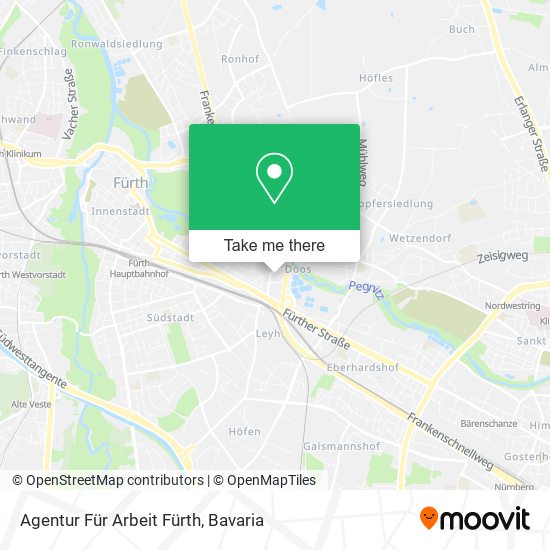 Agentur Für Arbeit Fürth map