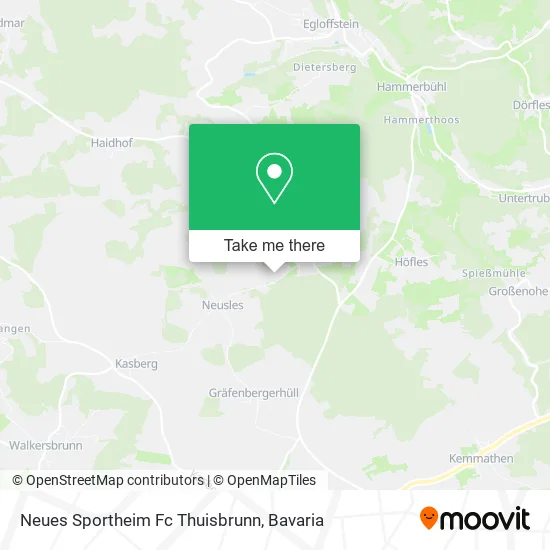 Карта Neues Sportheim Fc Thuisbrunn