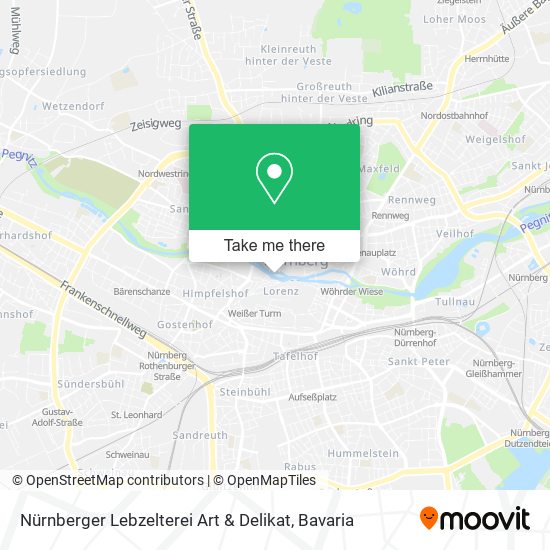 Nürnberger Lebzelterei Art & Delikat map