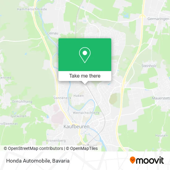 Карта Honda Automobile