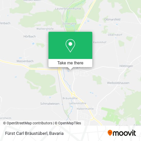 Fürst Carl Bräustüberl map