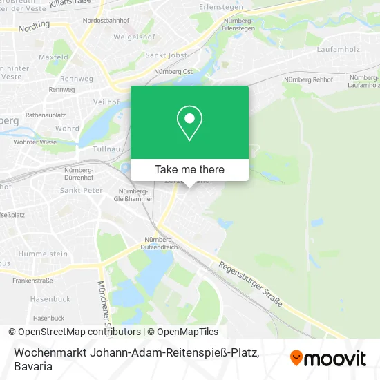 Карта Wochenmarkt Johann-Adam-Reitenspieß-Platz