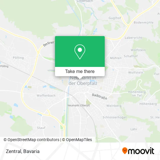 Карта Zentral