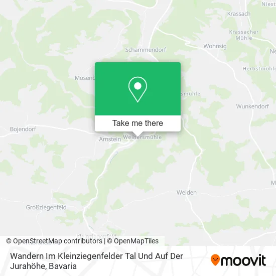Карта Wandern Im Kleinziegenfelder Tal Und Auf Der Jurahöhe