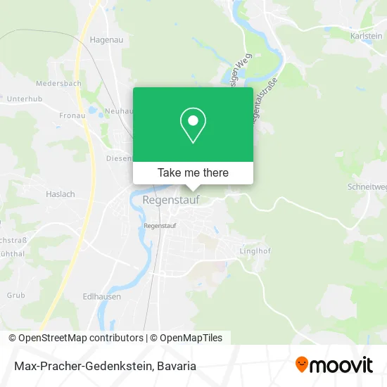 Карта Max-Pracher-Gedenkstein