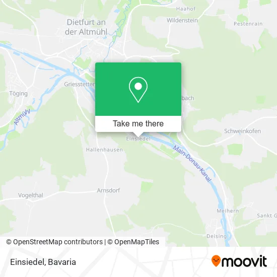 Карта Einsiedel