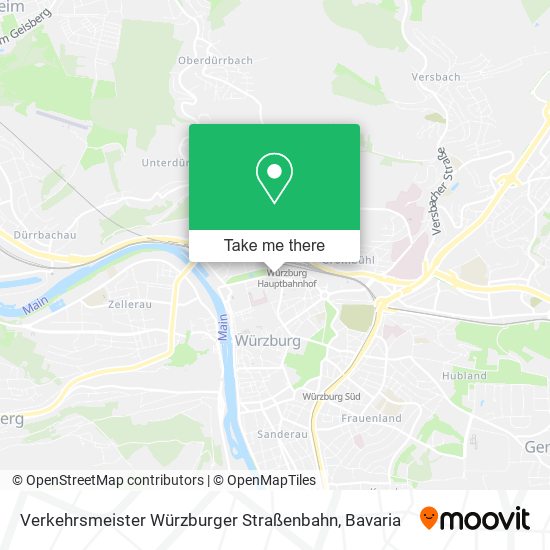 Verkehrsmeister Würzburger Straßenbahn map