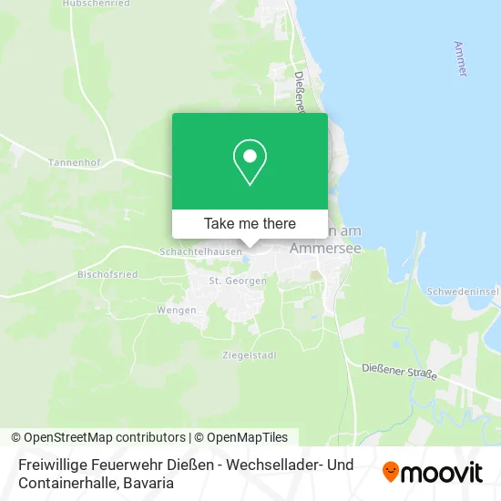 Карта Freiwillige Feuerwehr Dießen - Wechsellader- Und Containerhalle