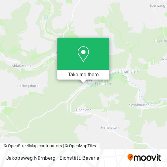 Jakobsweg Nürnberg - Eichstätt map