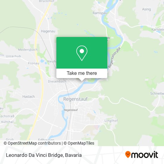 Leonardo Da Vinci Bridge map