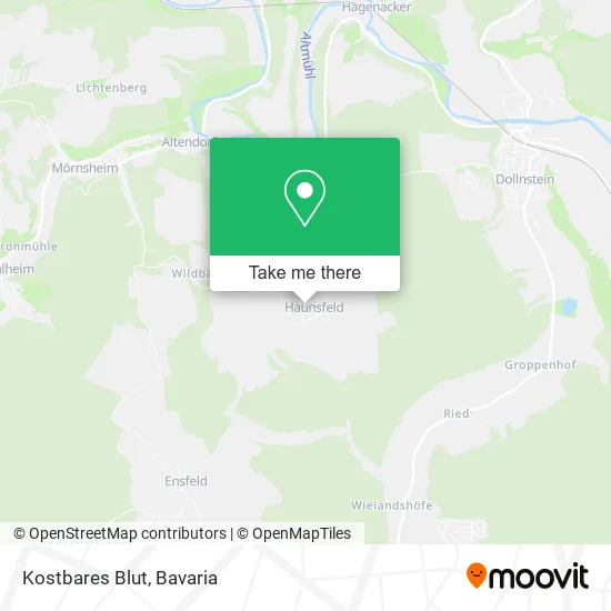 Карта Kostbares Blut