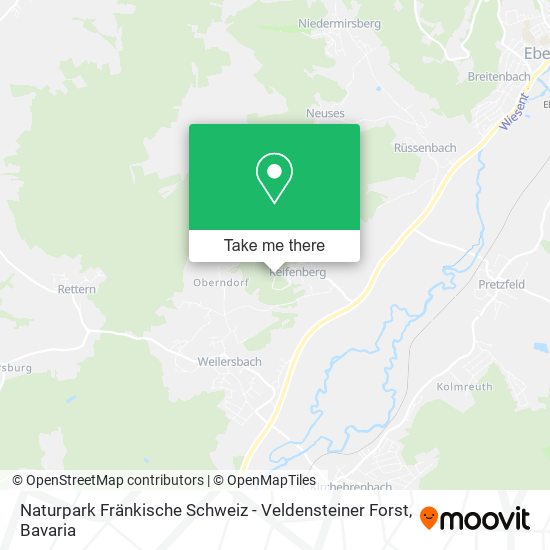 Карта Naturpark Fränkische Schweiz - Veldensteiner Forst