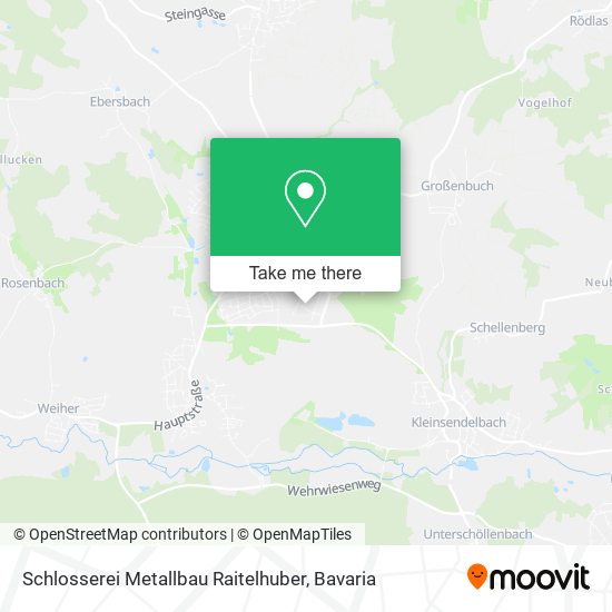 Schlosserei Metallbau Raitelhuber map