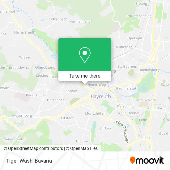 Карта Tiger Wash