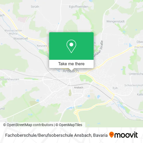 Карта Fachoberschule / Berufsoberschule Ansbach