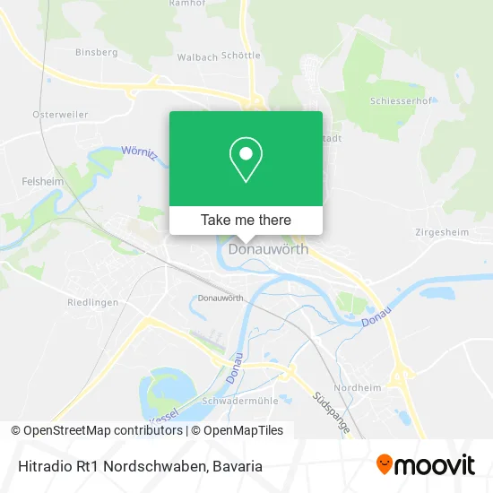 Карта Hitradio Rt1 Nordschwaben