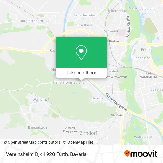 Карта Vereinsheim Djk 1920 Fürth