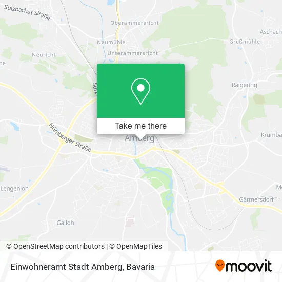 Карта Einwohneramt Stadt Amberg